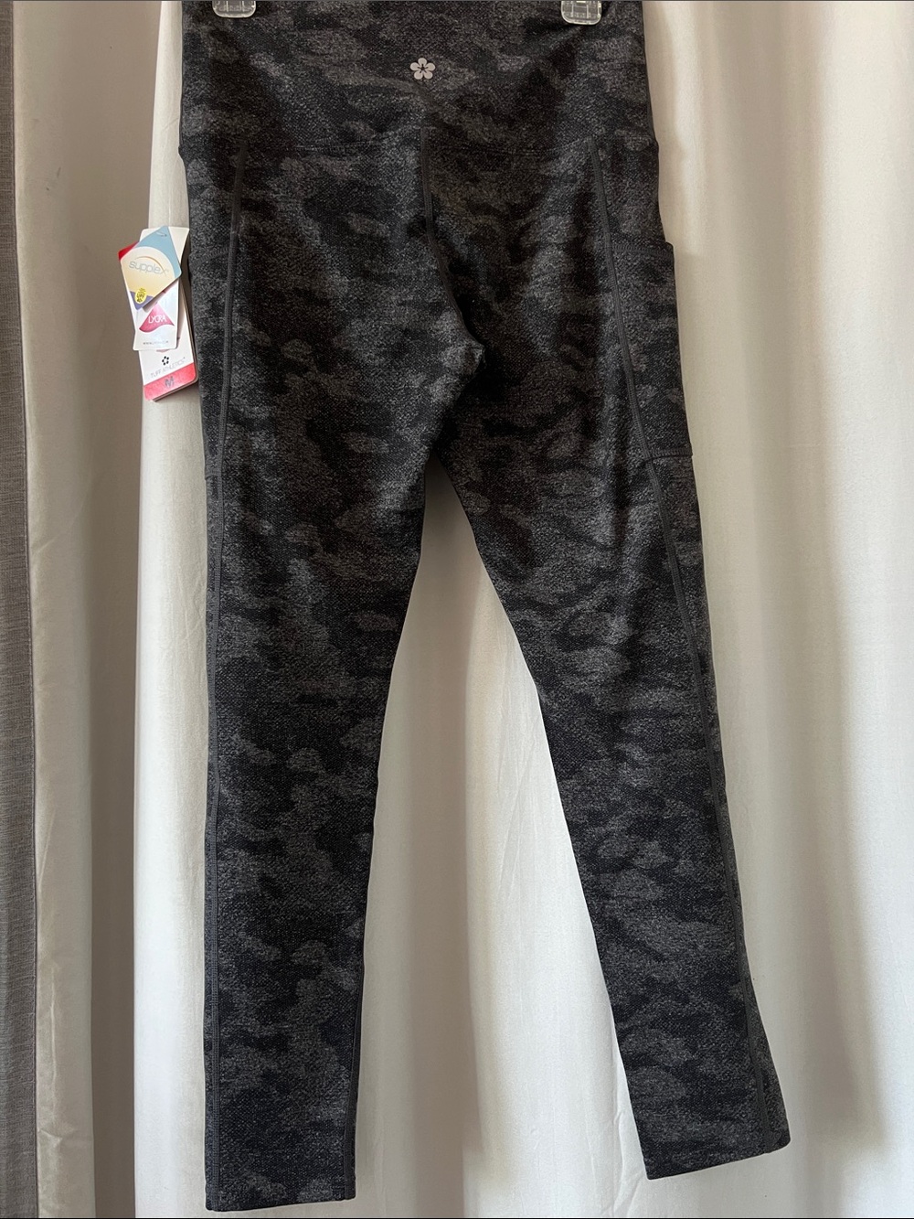 Tuff Athletics Charcoal Camo High-Waist Leggings - Picture 4 of 8